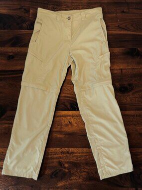 EX Officio khaki convertible cargo hiking pants